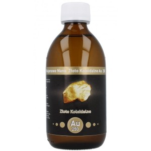 Niejonowe Nano Złoto Koloidalne AU 250 - 25 ppm 300 ml