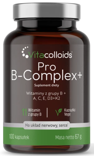 Suplement diety Vitacolloids Pro B-Complex+ — opakowanie