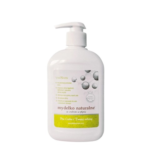 Mydło naturalne ze srebrem koloidalnym w płynie, 500 ml
