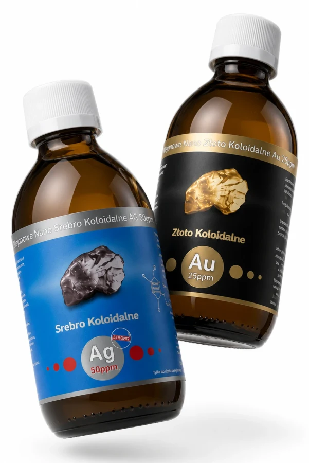Nano - Złoto + Strong Nano Srebro Koloidalne w super cenie!