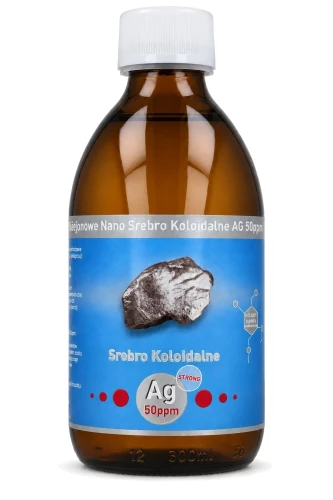 Strong Niejonowe Nano Srebro koloidalne Ag 50 ppm 300 ml Vitacolloids